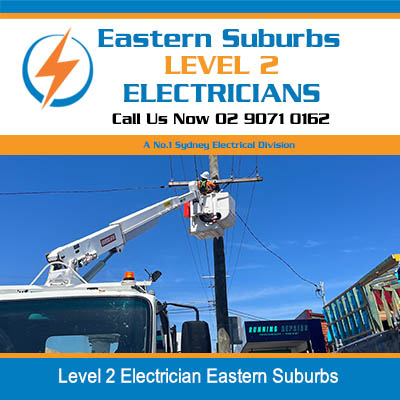 Utility truck with boom and electrician in Eastern Suburbs